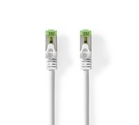 Cable de red CAT7 | S/FTP | RJ45 macho | RJ45 macho | 1,00m | Sin enganches | Redondo | LSZH | Blanco | Caja