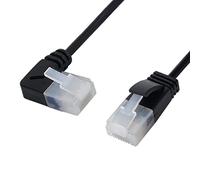 Cable de red chenyang Cat6 Ethernet, cable de extensión de red UTP RJ45 de 90 grados en ángulo recto, cable de par trenzado Cat6a para LAN, cable de conexión para portátil, router, TV BOX, 2.0M