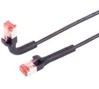 Cable de red de 0,5 m, 5 unidades, Cat.6A, conector flexible de 90 grados en todas las direcciones, conector RJ45, 10 Gbit/s, cable Ethernet altamente flexible para servidor LAN DSL, conmutador