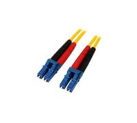 Cable de Red de Fibra Óptica - STARTECH - LC a LC - Dúplex Monomodo 9/125 - Amarillo - 7 m