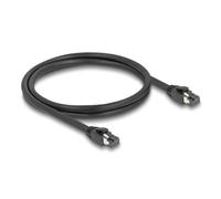 Cable de red DeLOCK RJ45 Cat.8.1 S/FTP 1 m hasta 40 Gbps negro
