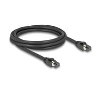 Cable de red Delock RJ45 Cat.8.1 S/FTP 2 m hasta 40 Gbps negro