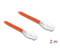 Cable de red Delock RJ45 Cat 8.1 S/FTP 2 m naranja