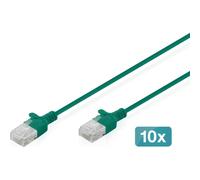 Cable de Red Digitus CAT6 U/UTP Slim 10x1m Verde