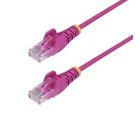 Cable de Red Ethernet CAT6 Delgado StarTech.com 50cm Rosa Sin Enganches PoE 100W