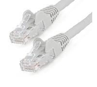 StarTech.com Cable Ethernet CAT6 de 5m - LSZH - Cable de Red de 10 Gigabits de 650MHz y PoE de 100W UTP sin Enganches (Snagless) con Alivio de Tensión - Gris - CAT 6 - ETL (N6LPATCH5MGR)