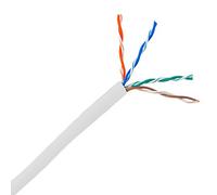 Cable de red Ethernet de alta velocidad de 1000 ft color blanco Cat5e UTP de cobre sólido 24 AWG 350 MHz LAN de alta velocidad Ethernet Cable de conexión de Internet UL ETL CMR