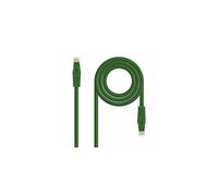 Cable de red Ethernet RJ45 Cat.6A - Cable Nano - 0.5 m - Verde - Sin halógenos - AWG24 - 100% cobre - Macho a macho