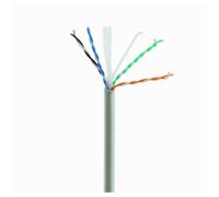 Cable de red Gembird CAT6 UTP 100m CCA alambre sólido gris alta calidad