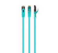 Cable de red Gembird PP6A-LSZHCU-G-1M Cat6a S/FTP 1 m verde LSZH chapado oro