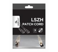 Cable de red Gembird PP6A-LSZHCU-W-0.25M Cat6a S/FTP 0,25m chapado oro LSZH blanco