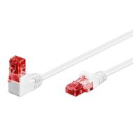 Cable de red Goobay 51521 0,5 m Cat6 U/UTP RJ-45 Blanco y Rojo