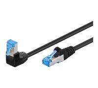 Cable de red Goobay 51556 0,5 m Cat6a S/FTP RJ-45 Negro/Azul