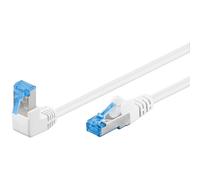 Cable de red Goobay 51563 0,5 m Cat6a S/FTP RJ-45 Blanco Azul