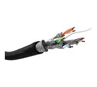 Cable de red Goobay 52768 Cat 7 S/FTP 100 m Negro