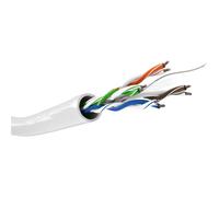 Cable de red Goobay 94220 Cat6 U/UTP 305 m blanco profesional