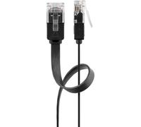 Cable de red Goobay 95386 3 m Cat6 U/UTP RJ-45 Negro