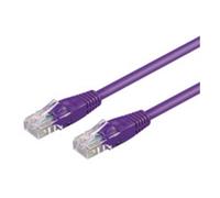 Cable de red Goobay Cat6 U/UTP 10 m violeta con conectores RJ-45 macho