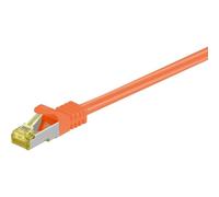 Cable de red Goobay RJ-45 CAT7 0,5 m Naranja S/FTP