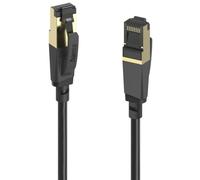 Cable de red Hama Cat8 5 m S/FTP RJ-45 Negro