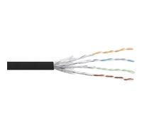 Cable de red INLINE 76499S Cat6 S/FTP 100 m Negro cobre