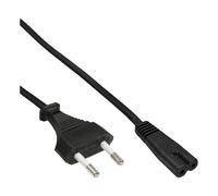 Cable de red InLine®, enchufe de red a clavija Euro 8 C7, 0,5 m