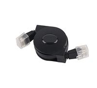 Cable de Red Lan CAT6 RJ45 Retráctil Ajustable para Transferencia Rápida de Datos 1000Mbps con Caja de Conexiones Incorporada para Computadora y Enrutadores, Conmutadores, Módems, Material