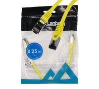 Cable de red LAN SFTP RJ45 Cat.8.1 amarillo de 0,25 m