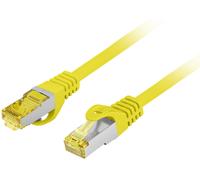 Cable de red lanberg latiguillo cat.6a s/ftp lszh cu 3m amarillo fluke