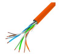 BOBINA CABLE RED LANBERG UTP RJ45 100 MB/S SOLIDO CCA AWG24 305M NARANJA