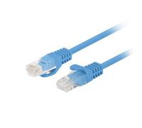 Cable de red Lanberg PCU6-20CC-0050-B Cat6 0,5 m Azul UTP RJ-45 a RJ-45