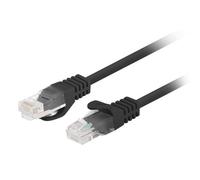 Cable de red Lanberg PCU6-20CC-0050-BK Cat6 0,5 m UTP RJ-45 Negro