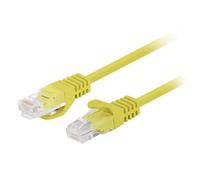 Cable de red Lanberg PCU6-20CC-0300-Y Cat6 3 m UTP RJ-45 macho amarillo