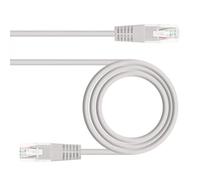CABLE DE RED LATIGUILLO RJ45 CAT 5E UTP AWG 24, 0.25 M, COLOR GRIS - NANOCABLE. Perfecto para conexiones de red rápidas y confiables, ideal para uso en oficinas o entornos domésticos.