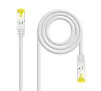 Nanocable cable de red latiguillo rj45 lszh cat.6a sftp awg26, blanco,