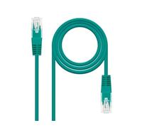 Cable de Red - latiguillo RJ45 UTP Cat6 AWG24 de 0.30 m en Color Verde, Ideal para Conexiones rápidas y estables en Redes.