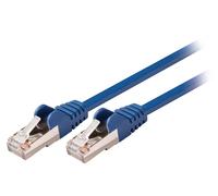Cable de red macho a macho de 1.50 m azul valueline sf/utp cat5e ne550