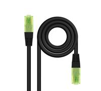 Nanocable – Cable de red latiguillo Cat.6 10.20.1401-BK – UTP CCA AWG26 – 1 m Negro