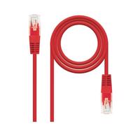 Nanocable Cable de red 10.20.0402-R RJ45 Cat6e U/UTP 2 m Rojo