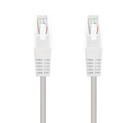 Cable de red Nanocable Latiguillo CAT.6 UTP RJ45 AWG24 25cm Blanco 100% cobre