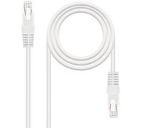 NanoCable 10.20.0400-W - Cable de red Ethernet RJ45 Cat.6 UTP AWG24, 100% cobre, Blanco, latiguillo de 0.5mts