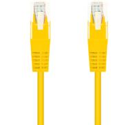 NanoCable 10.20.0402-Y - Cable de red Ethernet RJ45 Cat.6 UTP AWG24, 100% cobre, Amarillo, latiguillo de 2mts