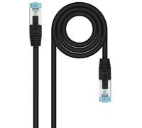 Cable de Red NanoCable RJ45 LSZH CAT.7 600MHZ SFTP AWG26 25CM Negro
