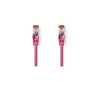 Cable de red Nedis CAT6 S/FTP de 15 m, rosa