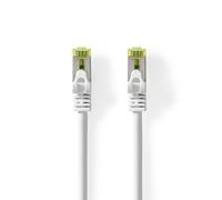 Cable de red Nedis CAT7 - S/FTP | RJ45 macho | RJ45 macho | 1,00 m | Sin enganche | Redondo | LSZH | Blanco | Etiqueta