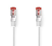 Cable de red Nedis CAT6 RJ45 macho | RJ45 macho | S/FTP | 0,25 m | Redondo | LSZH | Blanco | Etiqueta