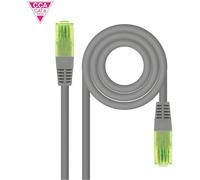 Cable de Red Patchcord Nanocable RJ45 CAT.6 UTP AWG26 CCA 15 M Gris