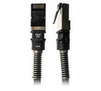 Cable de red PatchSee PCI6-F/2 Cat6a 0,6 m FTP color negro con localización luminosa