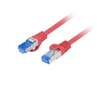 CABLE RED LANBERG LATIGUILLO CAT.6A S/FTP LSZH CCA 0.25M ROJO FLUKE PASSED