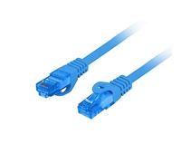 CABLE RED LANBERG LATIGUILLO CAT.6A S/FTP LSZH CCA 3M AZUL FLUKE PASSED